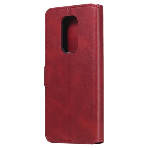 Para Motorola Moto G9 Play Classic Calf Texture PU + TPU Funda de cuero con tapa horizontal, con soporte, ranuras para tarjetas y billetera (rojo)