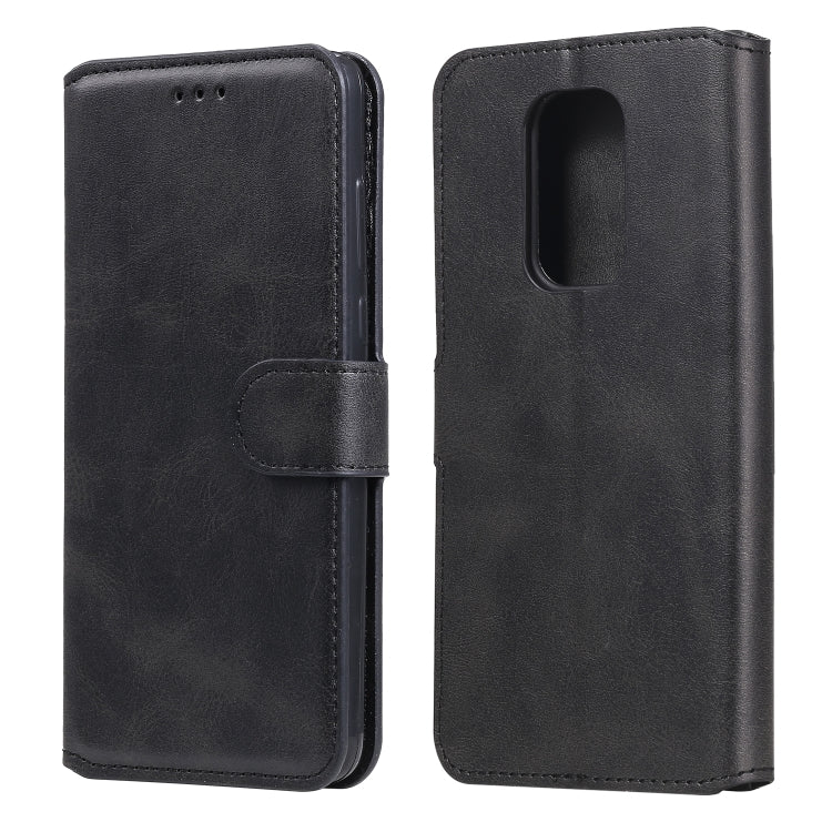 Para Motorola Moto G9 Play Classic Calf Texture PU + TPU Funda de cuero con tapa horizontal, con soporte, ranuras para tarjetas y billetera (Negro)