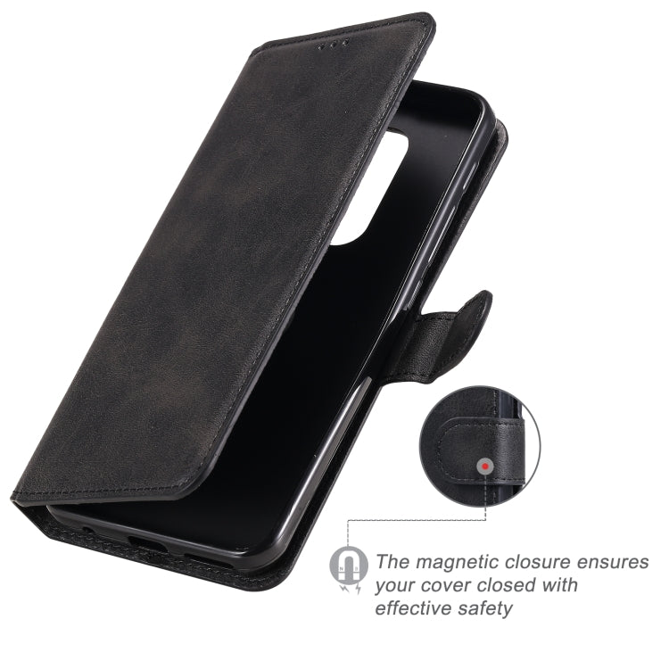 Para Motorola Moto G9 Play Classic Calf Texture PU + TPU Funda de cuero con tapa horizontal, con soporte, ranuras para tarjetas y billetera (Negro)