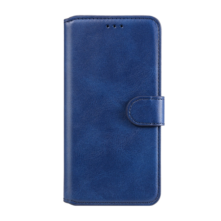 Para Motorola Moto G9 Plus Classic Calf Texture PU + TPU Funda de cuero con tapa horizontal, con soporte, ranuras para tarjetas y billetera (azul)