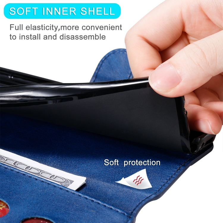 Para Google Pixel 5 XL / Pixel 4a 5G Classic Calf Texture PU + TPU Funda de cuero con tapa horizontal, con soporte, ranuras para tarjetas y billetera (azul)