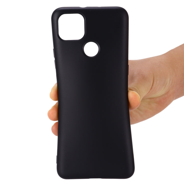 Para Motorola Moto G9 Power Pure Color Liquid Silicone Funda de cobertura total a prueba de golpes (Negro)