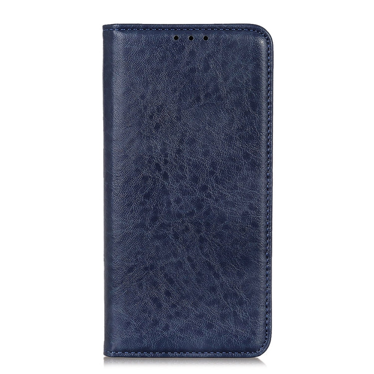 Para Motorola Moto G Power 2021 Magnetic Crazy Horse Texture Funda de cuero con tapa horizontal con soporte, ranuras para tarjetas y billetera (azul)