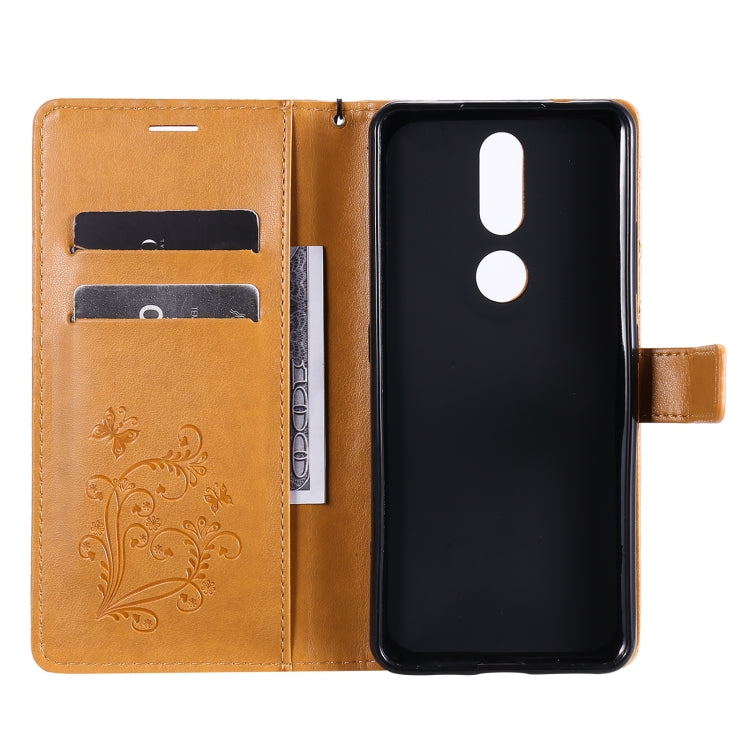 Para Nokia 2.4 3D Mariposas Patrón de relieve Funda de cuero con tapa horizontal con soporte, ranura para tarjeta y billetera