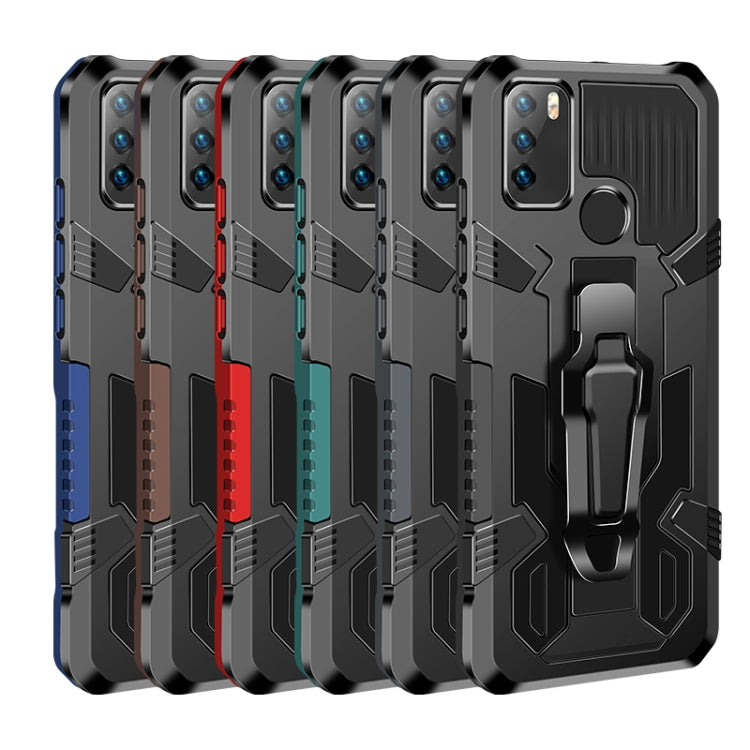 Para Infinix Hot 9 Play Machine Armor Warrior Aftersproof PC + TPU Funda protectora (Ejército Green)