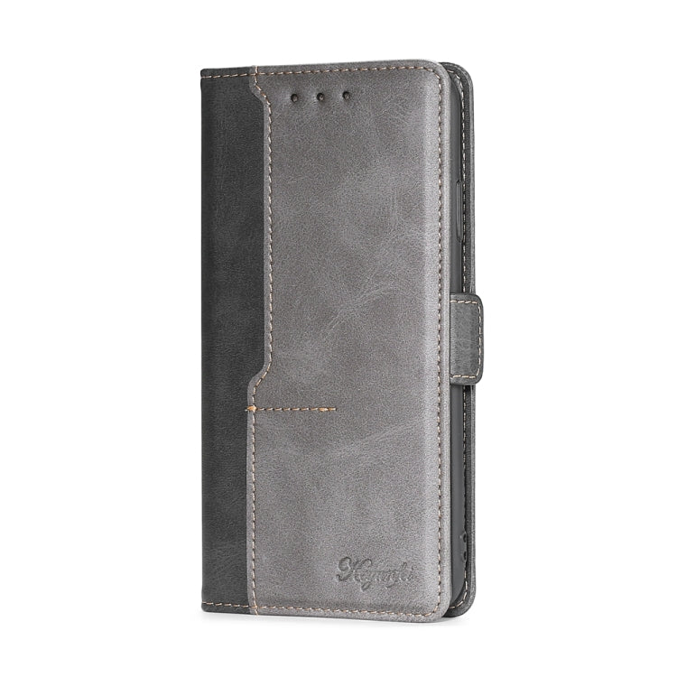 Estuche de Cuero Samsung Galaxy A41 Versión UE Textura Retro Hebilla Lateral Tapa Horizontal Soporte Ranuras Tarjetas Billetera (Negro)