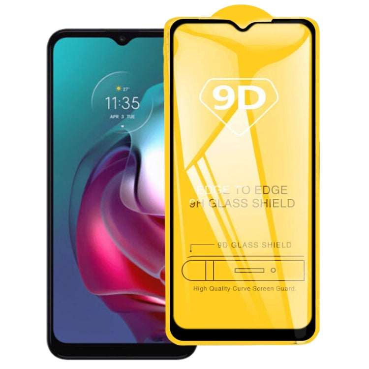 Para Motorola Moto G30 9D Pinza completa Pantalla completa Película de vidrio templado