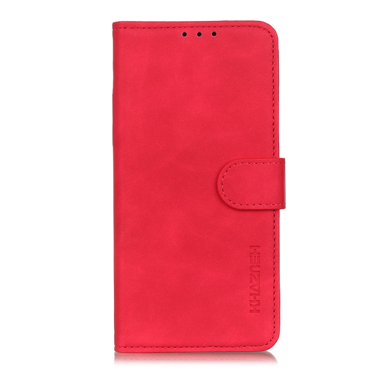 Para Google Pixel 6 Pro Khazneh Retro Texture PU + TPU Funda de cuero Horizontal Flip con soporte y tragamonedas y billetera (rojo)