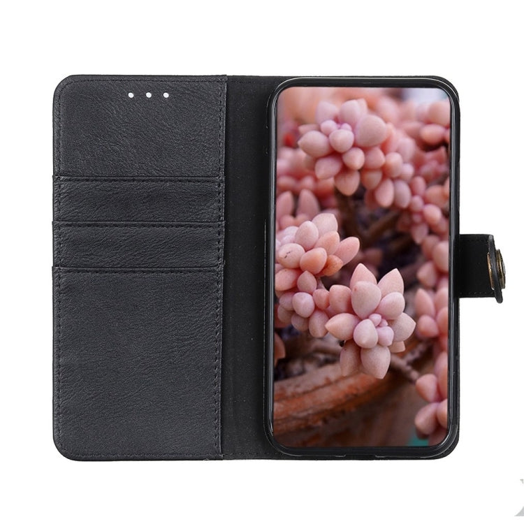 Para Google Pixel 6 Pro Khazneh Texture Cow Horizontal Flip Funda de cuero con soporte y tragamonedas y billetera (Negro)