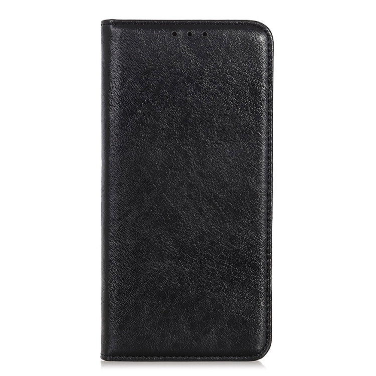 Para Google Pixel 6 Magnético Crazy Horse Texture Horizontal Flip Funda de cuero con soporte y ranuras para tarjetas y billetera (Negro)