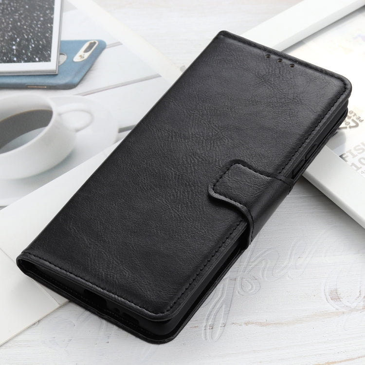 Para Google Pixel 6 Mirren Crazy Horse Texture Horizontal Flip Funda de cuero con soporte y tragamonedas y billetera (Negro)