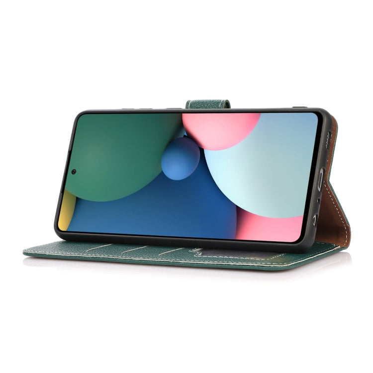 Para Motorola Moto G30 / G20 / G10 4G Litchi Texture PU + TPU Funda de cuero Horizontal Flip con soporte y ranuras para tarjetas (verde)