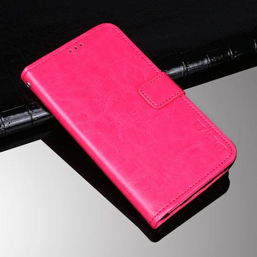 Para Sony Xperia 5 III Idewei Crazy Horse Texture Horizontal Flip Funda de cuero con soporte y tragamonedas y billetera (Rose Rojo)
