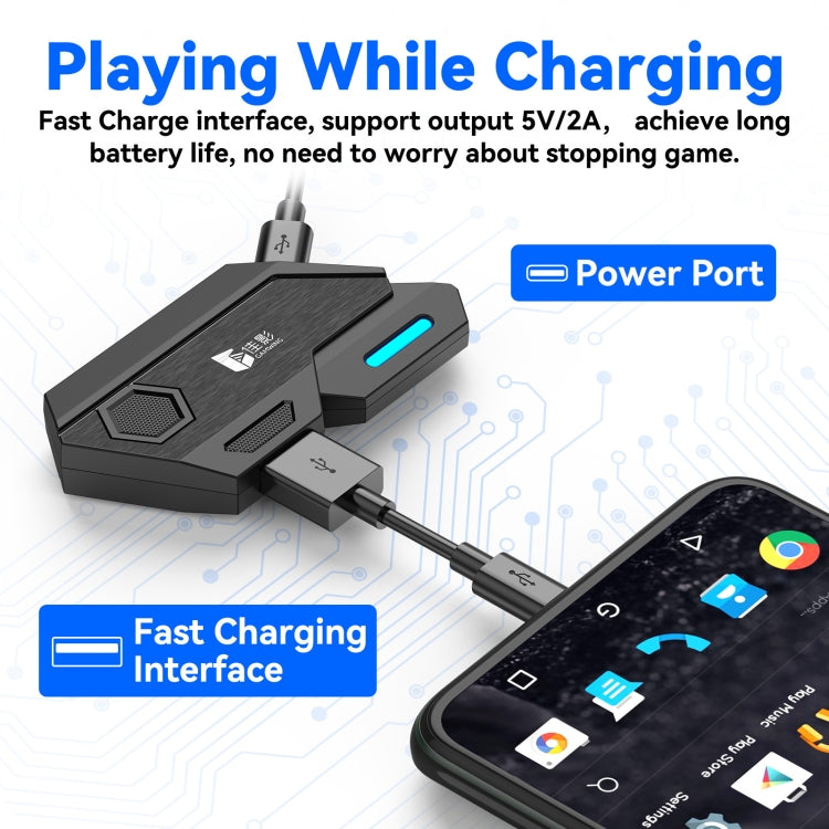 Teclado Convertidor de Ratón Gamwing Mixse Bluetooth 5.0 Juego Herramienta Auxiliar
