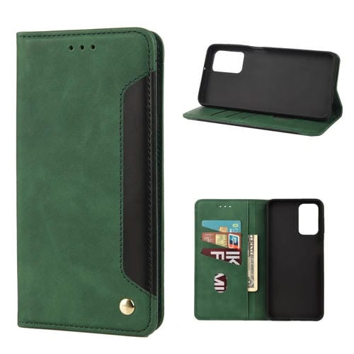 Para Xiaomi Redmi Note 11 Siente la piel Elevando la caja del teléfono de cuero (verde)