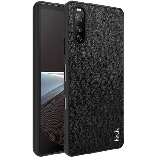 Para Sony Xperia 10 III IMAK LX-5 serie PC + Funda TPU con protector de pantalla (textura cruzada)
