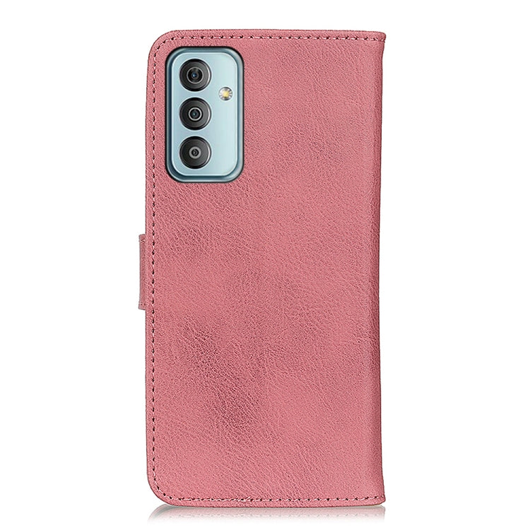 Para Samsung Galaxy M23 / F23 Khazneh Cowhide Texture Horizontal Flip Custate Funda (rosa)