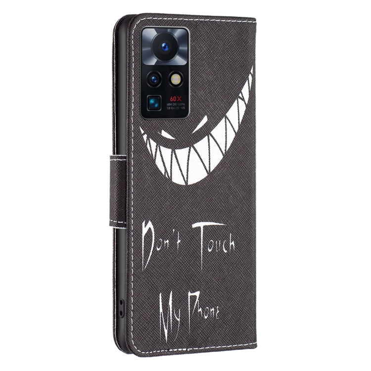 Para Infinix Zero X Neo Drawing Pattern Fase de cuero (Smirk)