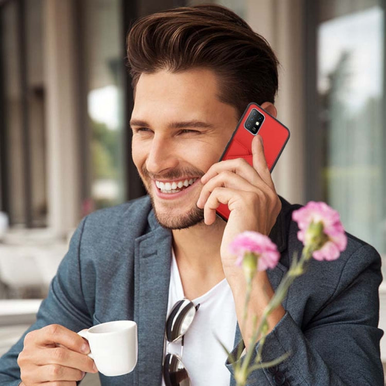 Para infinix hot 10 skin sentfre PU + TPU + PC Phase Case (rojo)