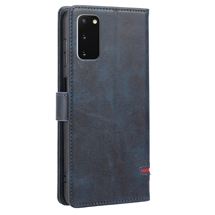 Para Samsung Galaxy S20 Classic Wallet Flip Leather Case (azul)