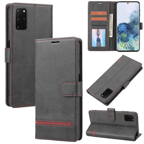 Para Samsung Galaxy S20+ Classic Wallet Flip Leather Case (negro)