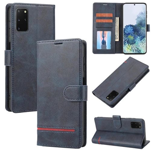 Para Samsung Galaxy S20+ Classic Wallet Flip Leather Case (azul)