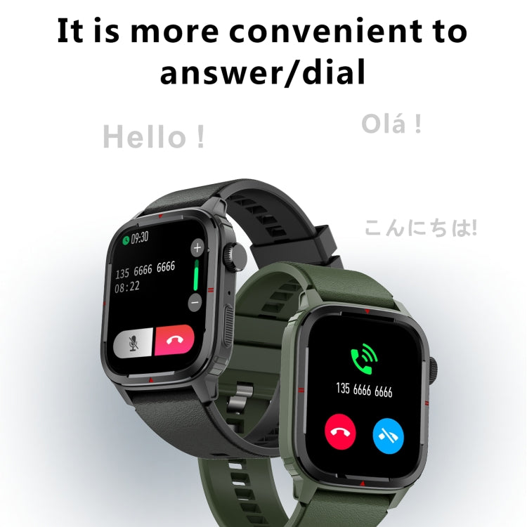 Smart Watch Q25 1.7 Pulgadas TFT HD Soporte Llamadas Bluetooth Presión Arterial (Negro)