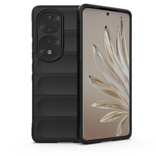 Funda para Honor 70 Pro 5G Magic Shield TPU + Flannel Case (Negro)
