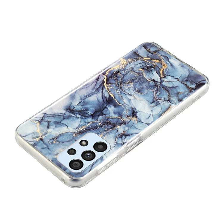 Para Samsung Galaxy A52 5G / 4G IMD Marble Pattern TPU Phone Case (Gris)