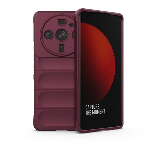 Para Xiaomi 12S Ultra Magic Shield TPU + Estuche para teléfono de franela (rojo vino)