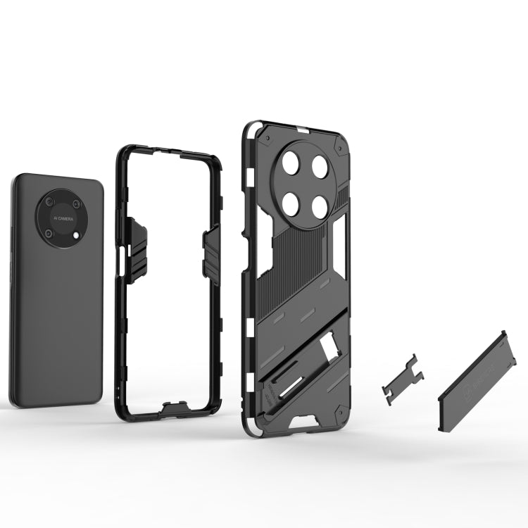 Funda para Huawei Nova Y90 Enjoy 50 Pro Punk Armor 2 en 1 PC + TPU con Soporte Invisible (Azul)