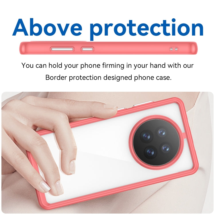 Funda para Huawei Mate 50 Colorful Series Acrílico + TPU (Rojo)