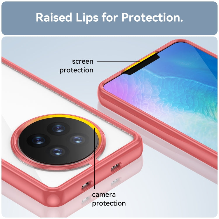 Funda para Huawei Mate 50 Colorful Series Acrílico + TPU (Rojo)