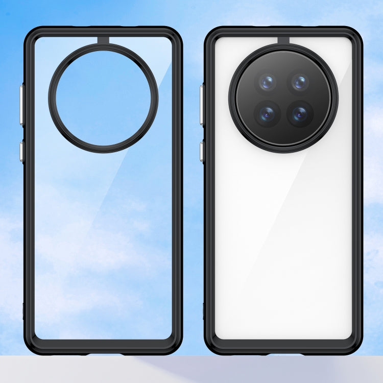 Funda para Huawei Mate 50 Colorful Series Acrílico + TPU (Negro)
