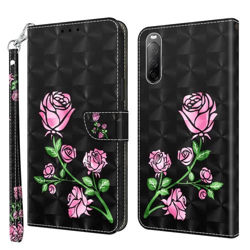 Estuche para Sony Xperia 10 II de Cuero Pintado en 3D (Rosa)