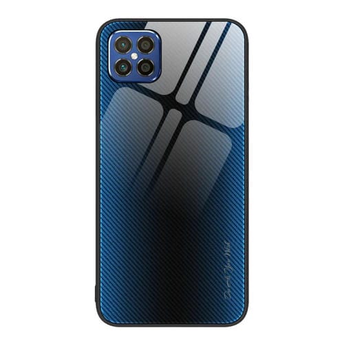 Para Huawei nova 8 SE Texture Gradient Glass TPU Phone Case (Azul)