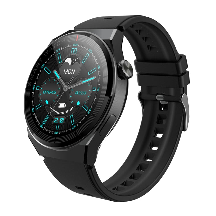 Reloj inteligente Gw69 Plus compatible llamadas Bt frecuencia cardíaca presión arterial oxígeno en sangre (Negro)