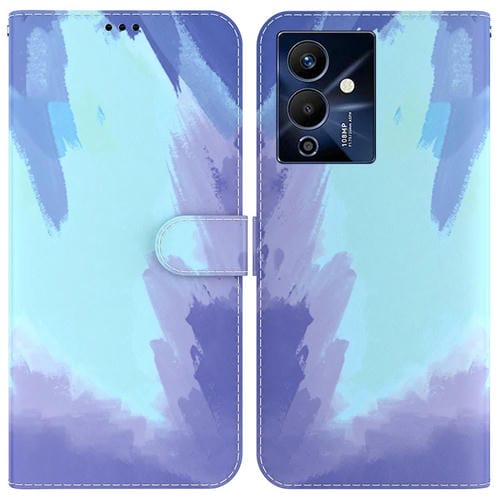 Funda de Teléfono Infinix Note 12 Pro 5G con Tapa de Cuero y Patrón de Acuarela (Nieve de Invierno)