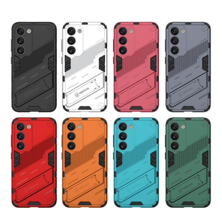 Para Samsung Galaxy S23 5G Punk Armor 2 en 1 PC + TPU Funda para teléfono a prueba de golpes con soporte invisible (naranja)