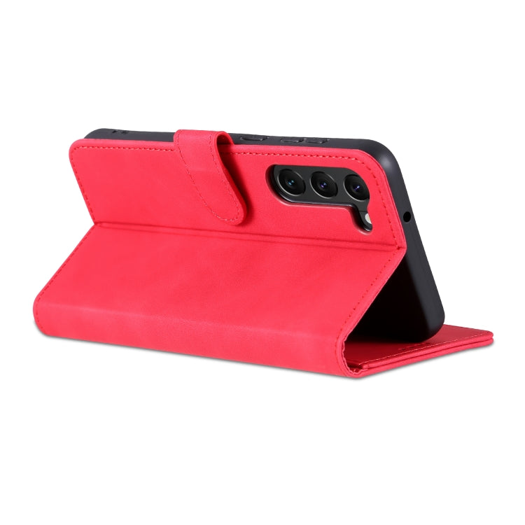 Para Samsung Galaxy S23 5G AZNS Skin Feel Calf Texture Flip Funda de cuero para teléfono (Rojo)