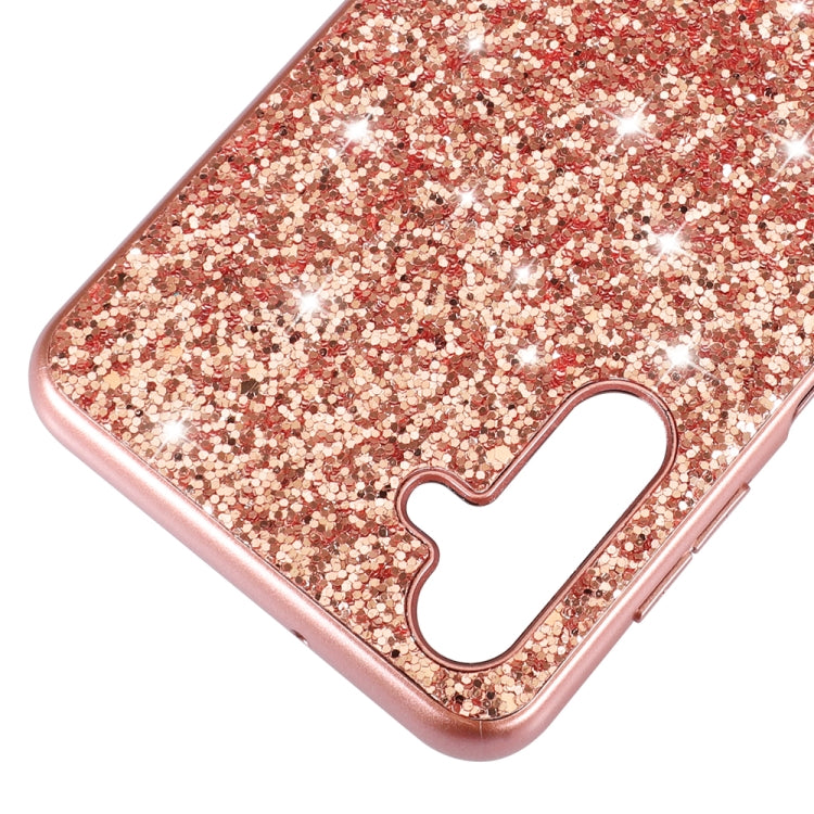 Para Samsung Galaxy A54 5G Glitter Powder Funda de teléfono TPU a prueba de golpes (Azul)
