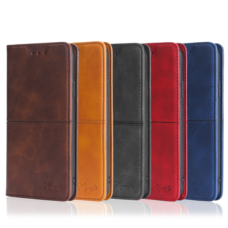 Funda de Cuero para Huawei Nova 10 Se con Tapa Horizontal Magnética y Textura de Vaca (Marrón Oscuro)