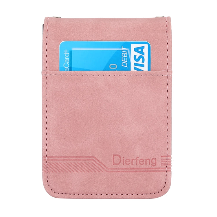 Para Samsung Galaxy Z Flip3 5G Dierfeng Dream Line TPU + PU Funda de cuero para teléfono (rosa)