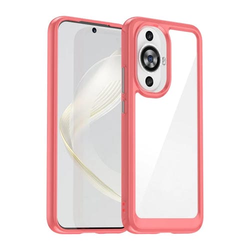 Funda de Teléfono Acrílico + TPU Huawei Nova 12 Lite Serie Colorida (Roja)