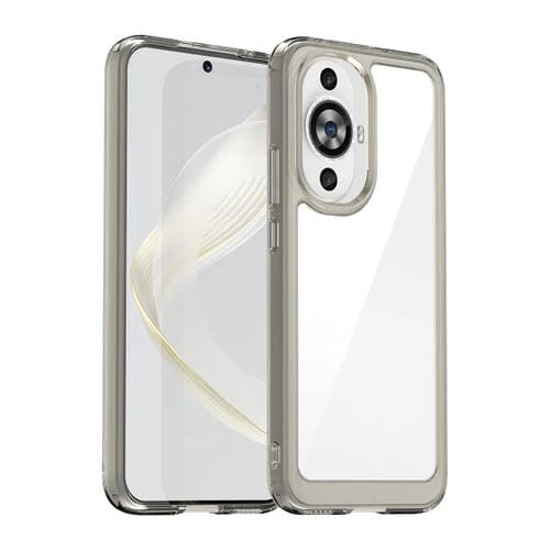 Funda de Teléfono Acrílico + TPU para Huawei Nova 12S Serie Colorida (Gris Transparente)