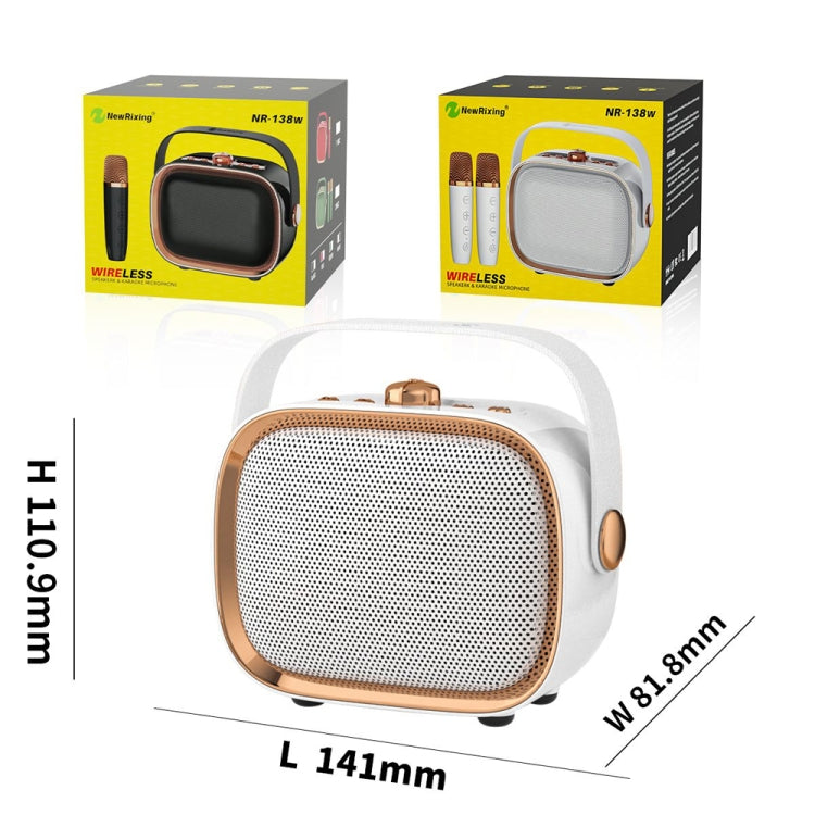 Micrófono Inalámbrico Newrixing Nr138W TWS Reducción de Ruido Altavoz Bluetooth Portátil (Verde)