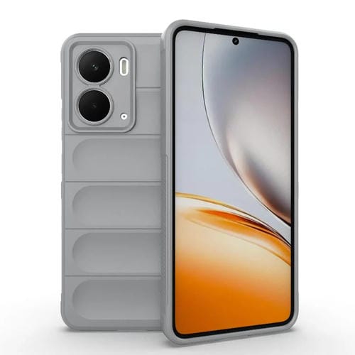 Funda de TPU y Franela con Protección Mágica Global para Realme P3 5G (Gris)