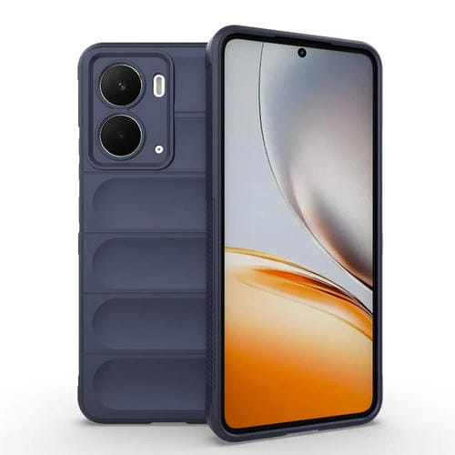 Funda de TPU y Franela con Protección Mágica Global para Realme P3 5G (Azul Oscuro)