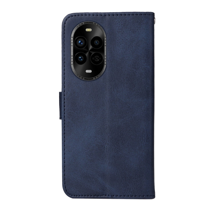 Funda de Piel con Tapa para Huawei Nova 13 Pro (Azul) Textura Becerro