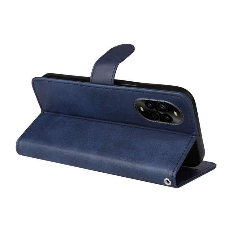 Funda de Piel con Tapa para Huawei Nova 13 Pro (Azul) Textura Becerro